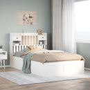 sengeramme uden madras 135x190 cm massivt fyrretræ hvid