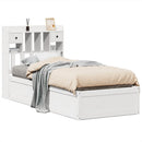 sengeramme uden madras 90x190 cm massivt fyrretræ hvid