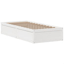 sengeramme uden madras 90x190 cm massivt fyrretræ hvid