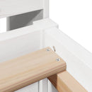 sengeramme uden madras 75x190 cm massivt fyrretræ hvid