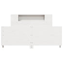 sengeramme uden madras 140x200 cm massivt fyrretræ hvid