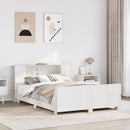 sengeramme uden madras 140x200 cm massivt fyrretræ hvid