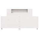 sengeramme uden madras 140x190 cm massivt fyrretræ hvid