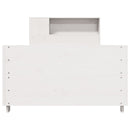sengeramme uden madras 75x190 cm massivt fyrretræ hvid