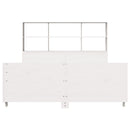 sengeramme uden madras 160x200 cm massivt fyrretræ hvid