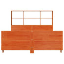 sengeramme uden madras 140x190 cm massivt fyrretræ gyldenbrun