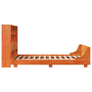 sengeramme uden madras 140x190 cm massivt fyrretræ gyldenbrun