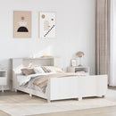 sengeramme uden madras 160x200 cm massivt fyrretræ hvid