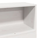 sengeramme uden madras 75x190 cm massivt fyrretræ hvid