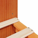 seng med reol uden madras 200x200 cm massivt træ gyldenbrun