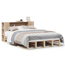 seng med reol uden madras 135x190 cm massivt træ