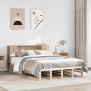 seng med reol uden madras 135x190 cm massivt træ