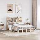 seng med reol uden madras 140x200 cm massivt fyrretræ