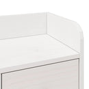 seng med reol uden madras 90x190 cm massivt fyrretræ hvid