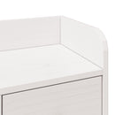 seng med reol uden madras 135x190 cm massivt fyrretræ hvid
