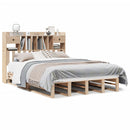 seng med reol uden madras 140x190 cm massivt fyrretræ