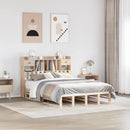 seng med reol uden madras 140x190 cm massivt fyrretræ