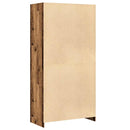klædeskab 100x50x200 cm konstrueret træ gammelt trælook