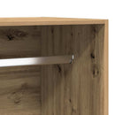 klædeskab 100x50x200 cm konstrueret træ egetræslook