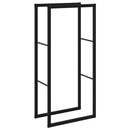 brændestativ 55x30x116 cm stål sort