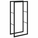 brændestativ 55x30x116 cm stål sort