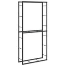 brændestativ 100x30x209 cm stål sort