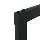 brændestativ 100x30x209 cm stål sort