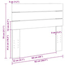 sengegavl 90 cm massivt træ eg