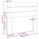sengegavl 100 cm massivt træ eg