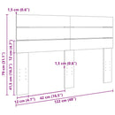 sengegavl 120 cm massivt træ eg