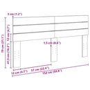 sengegavl 150 cm massivt træ eg