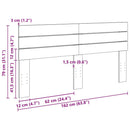 sengegavl 160 cm massivt træ eg