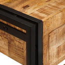 Konsolborde 2 pcs Brun 161 x 33 x 75 cm Massivt mangotræ