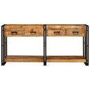 Konsolborde 2 pcs Brun 161 x 33 x 75 cm Massivt mangotræ