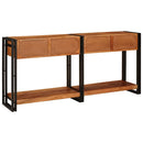 Konsolborde 2 pcs Brun 161 x 33 x 75 cm Massivt Akacietræ