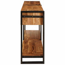 Konsolborde 2 pcs Brun 200 x 33 x 75 cm Massivt Akacietræ
