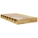 Sengeramme uden madras 80x200 cm Massivt træ Eg