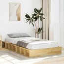 Sengeramme uden madras 100x200 cm Massivtræ Eg
