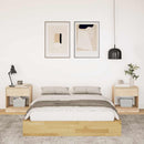 Sengeramme uden madras 120x200 cm Massivt træ Eg