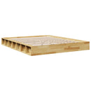 Sengeramme uden madras 150x200 cm Massivt træ Eg