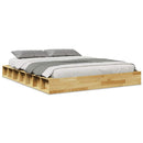 Sengeramme uden madras 160x200 cm Massivtræ Eg