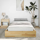 Sengeramme uden madras 90x190 cm Massivt træ Eg
