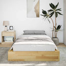 Sengeramme uden madras 90x190 cm Massivt træ Eg