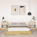 Sengeramme uden madras 120x190 cm Massivt træ Eg