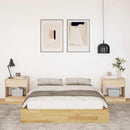 Sengeramme uden madras 120x190 cm Massivt træ Eg