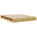 Sengeramme uden madras 140x190 cm Massivtræ Eg
