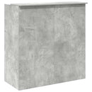 receptionsskranke 100x50x103,5 cm konstrueret træ beton grå