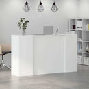 receptionsdisk hvid 180x50x103,5 cm konstrueret træ