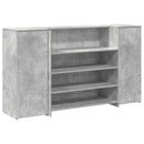 receptionsskranke 180x50x103,5 cm konstrueret træ beton grå