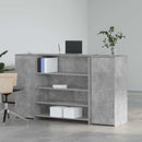 receptionsskranke 180x50x103,5 cm konstrueret træ beton grå